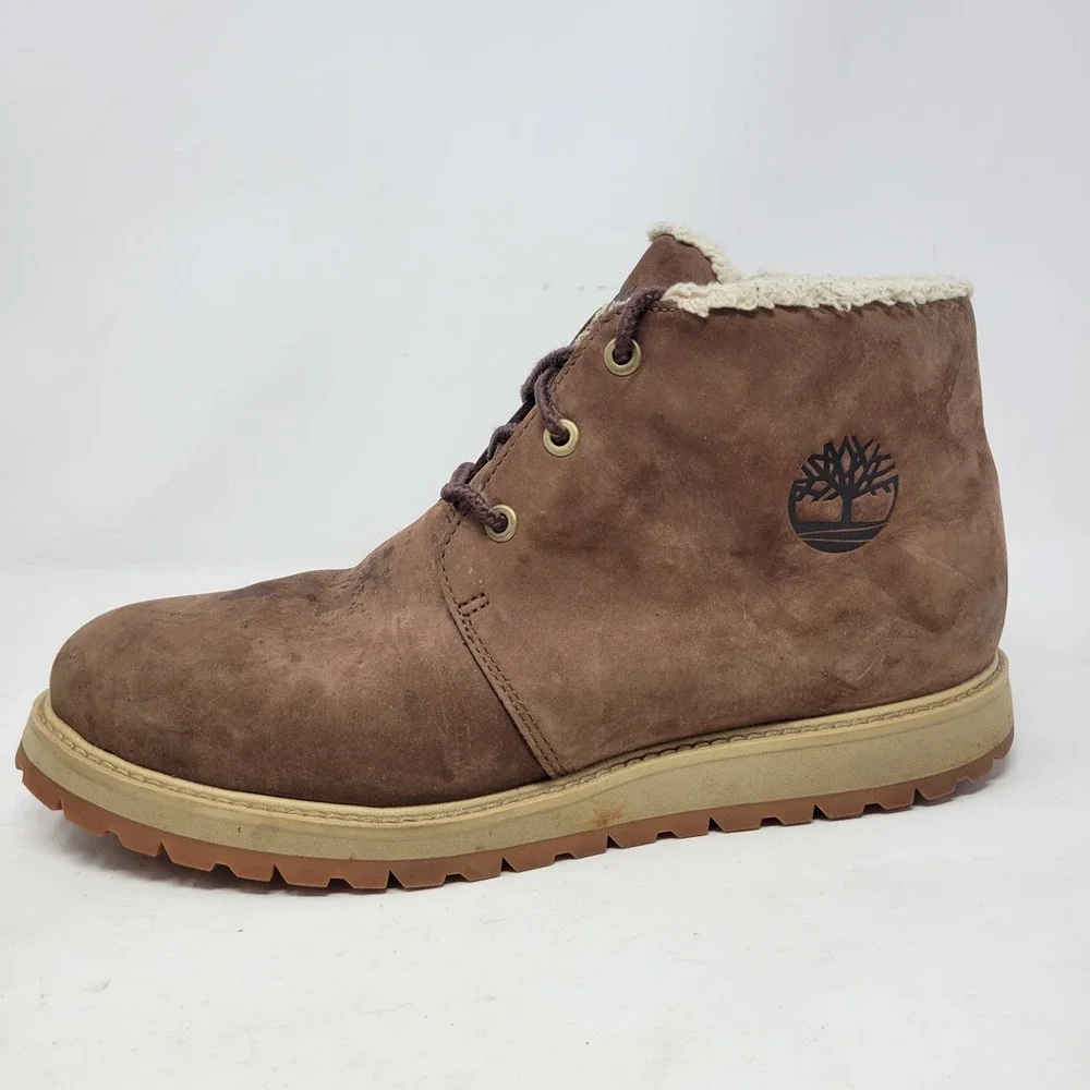 Timberland Men's Waterproof‎ Insulated Leather Chukka Boots Brown Size 10